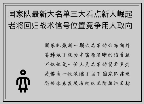 国家队最新大名单三大看点新人崛起老将回归战术信号位置竞争用人取向